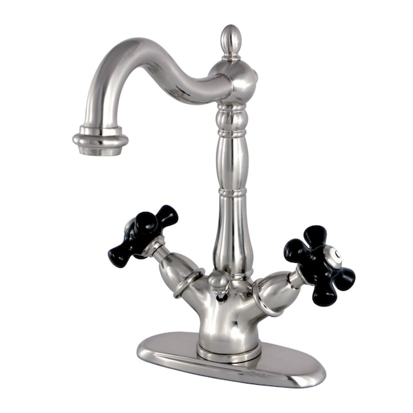 Duchess 2-Handle Bthrm Faucet W/Brass Pop-Up & Cover Plate Nickel